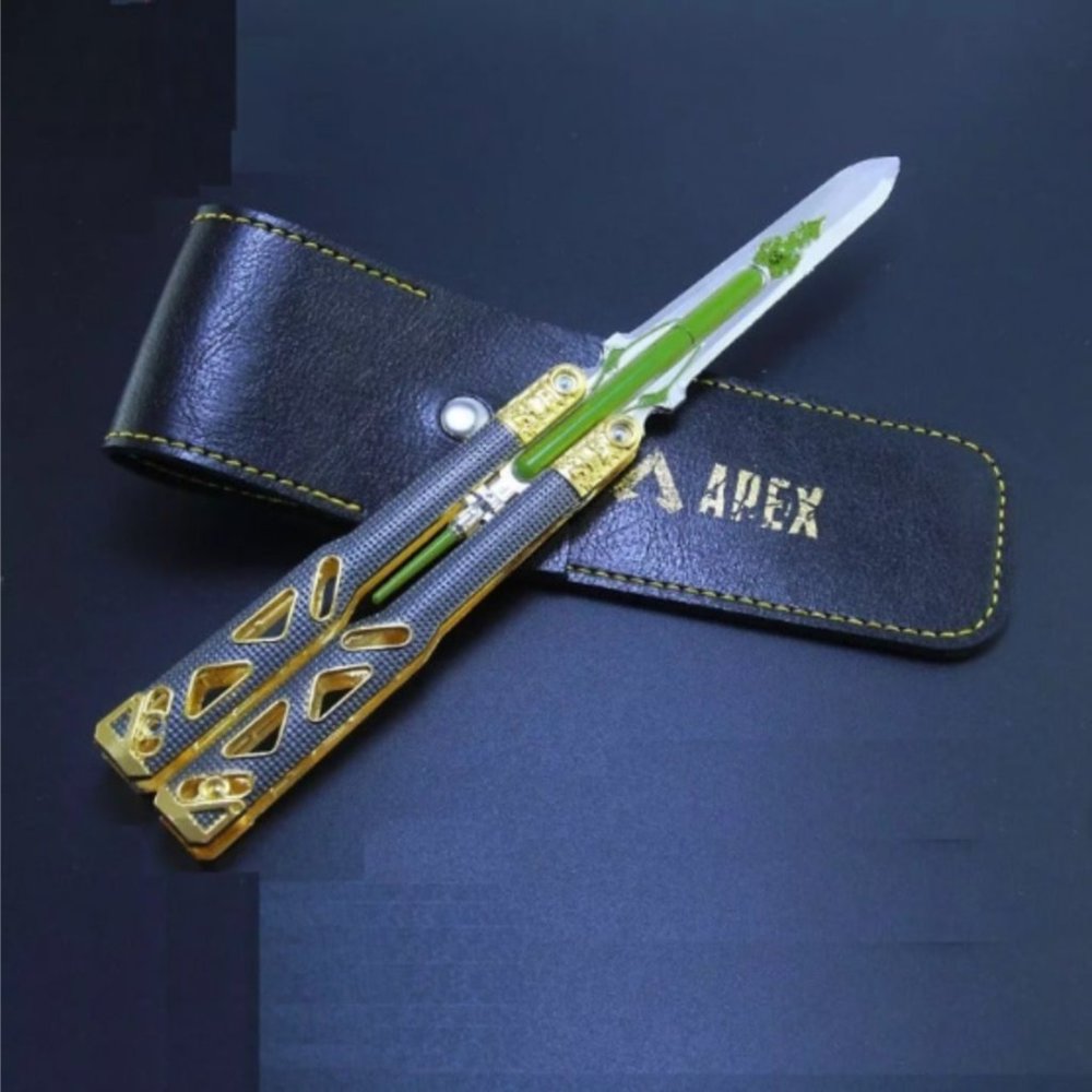 Apex Legends Cosplay OCTANE Heirloom (METAL) Toy STIM Butterfly Knife